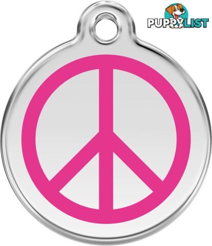 RED DINGO PEACE HOT PINK TAG - LIFETIME GUARANTEE