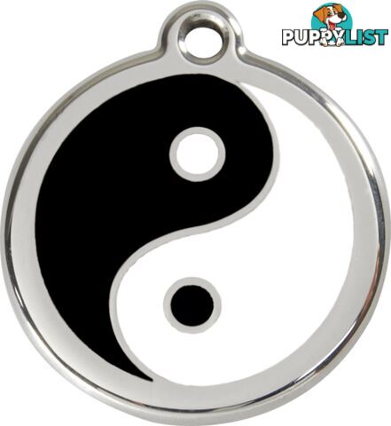 RED DINGO YING & YANG TAG BLACK TAG - LIFETIME