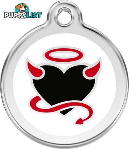 RED DINGO ENAMEL DEVIL WHITE - LIFETIME GUARANTEE