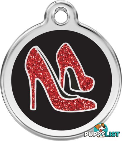 RED DINGO GLITTER RED SHOE TAG - LIFETIME GUARANTE