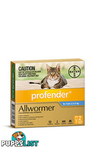 PROFENDER ALLWORMER FOR CATS 2.5-5KG (BLUE)