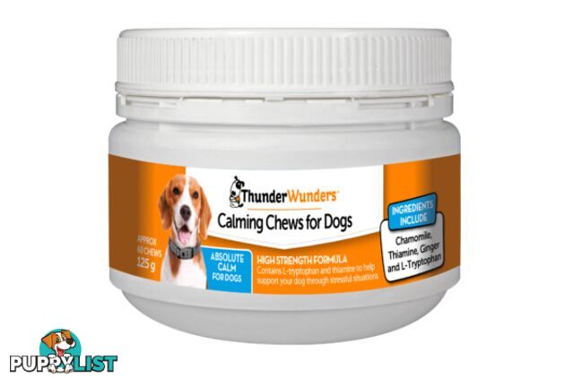 THUNDER WUNDER CALMING CHEWS FOR DOGS 125G