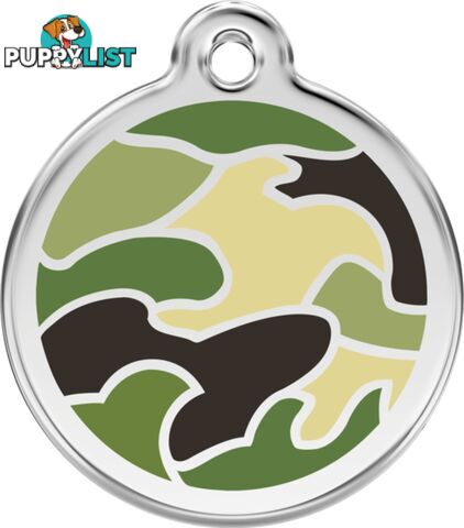 RED DINGO ENAMEL CAMOUFLAGE GREEN - LIFETIME GUARA