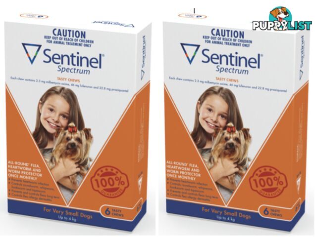 SENTINEL SPECTRUM TASTY CHEWS FOR VERY SMALL DOGS