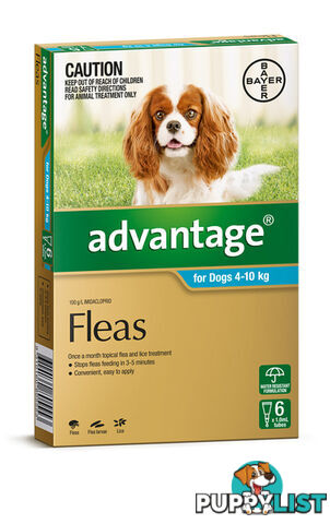 ADVANTAGE FOR DOGS 4-10KG (AQUA)