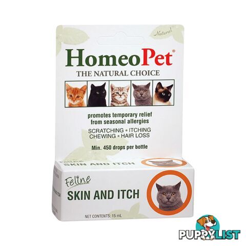 HOMEOPET FELINE SKIN & ITCH 15ML