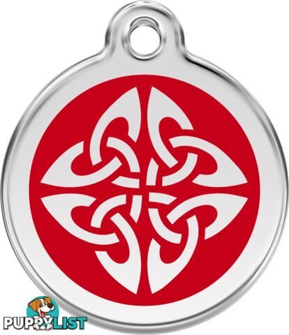 RED DINGO ENAMEL TRIBAL ARROWS TAG - RED - LIFETIM