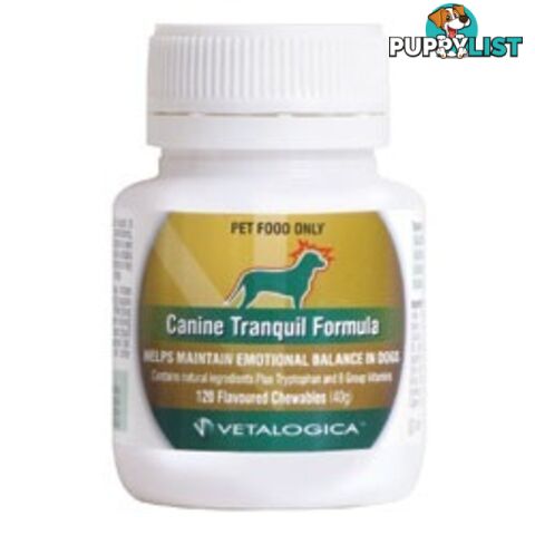 VETALOGICA CANINE TRANQUIL FORMULA - 120 TABLETS