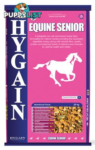 HYGAIN EQUINE SENIOR HORSE FEED 20KG