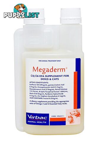 MEGADERM - OMEGA 3 AND 6 FOR DOGS AND CATS