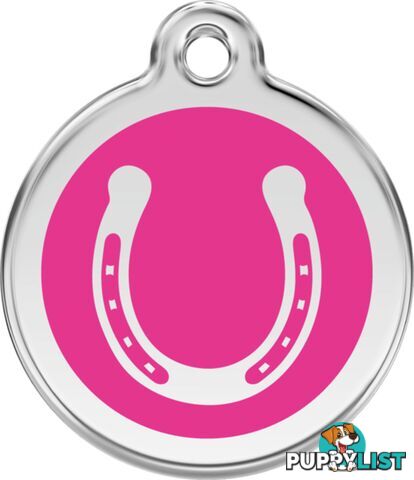 RED DINGO HORSE SHOE HOT PINK TAG - LIFETIME GUARA