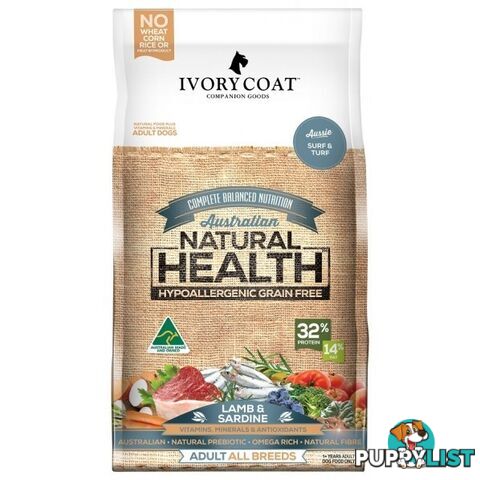 IVORY COAT CANINE LAMB & SARDINE DRY FOOD