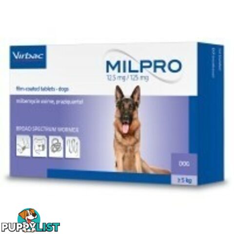 MILPRO ALLWORMER FOR DOGS 5-25KGS