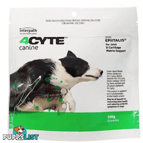 4CYTE CANINE - JOINT SUPPORT SUPPLEMENT FOR DOGS –