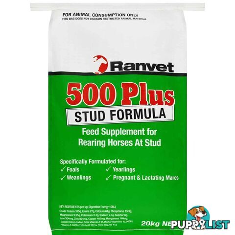 RANVET 500 PLUS STUD FORMULA 20KG