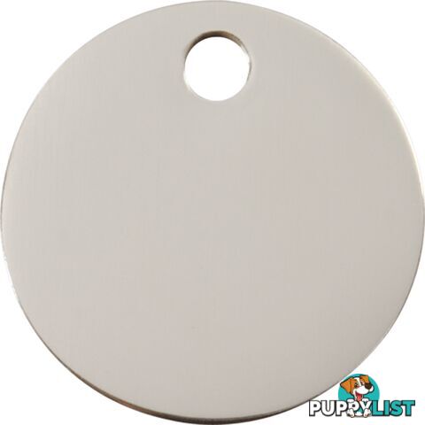 RED DINGO STAINLESS STEEL CIRCLE TAG - LIFETIME GU