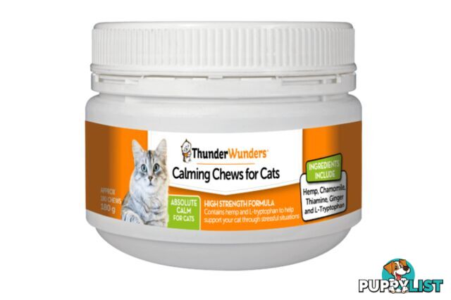 THUNDER WUNDER CALMING CHEWS FOR CATS 180G