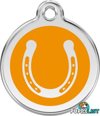 RED DINGO HORSE SHOE BLACK ORANGE TAG - LIFETIME G