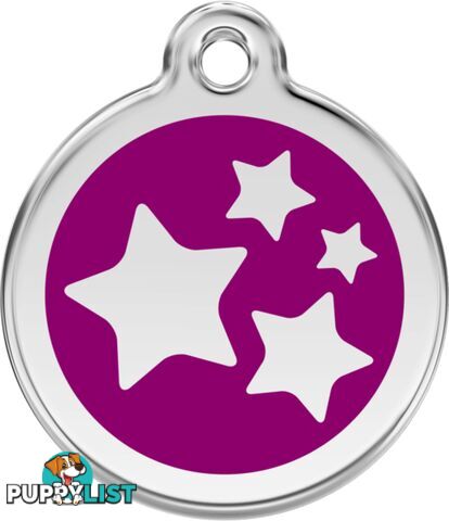 RED DINGO STARS PURPLE TAG - LIFETIME GUARANTEE -