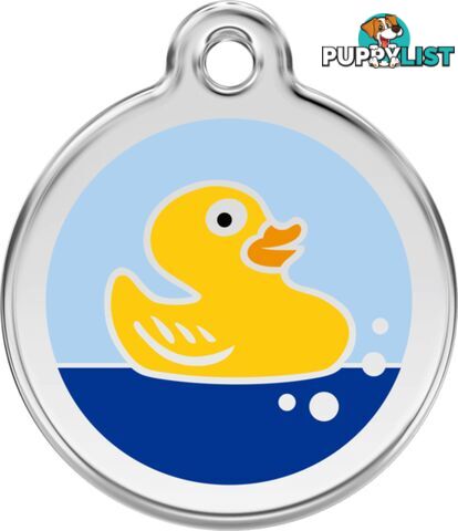 RED DINGO RUBBER DUCK LIGHT BLUE TAG - LIFETIME GU