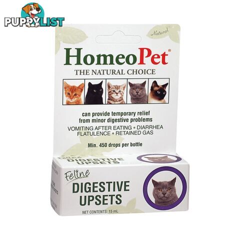 HOMEOPET FELINE DIGESTIVE UPSETS 15ML