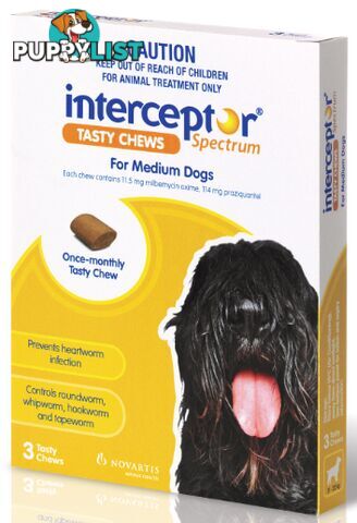 INTERCEPTOR SPECTRUM TASTY CHEWS FOR MEDIUM DOGS 1