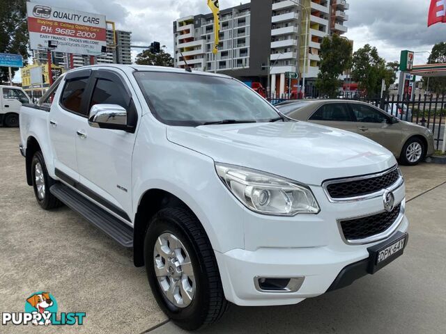 2012 HOLDEN COLORADO LTZ 4X2 RG CREW CAB PUP