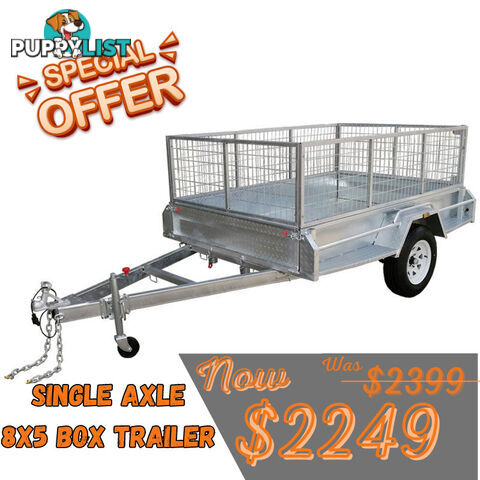 8x5 Cage Trailer