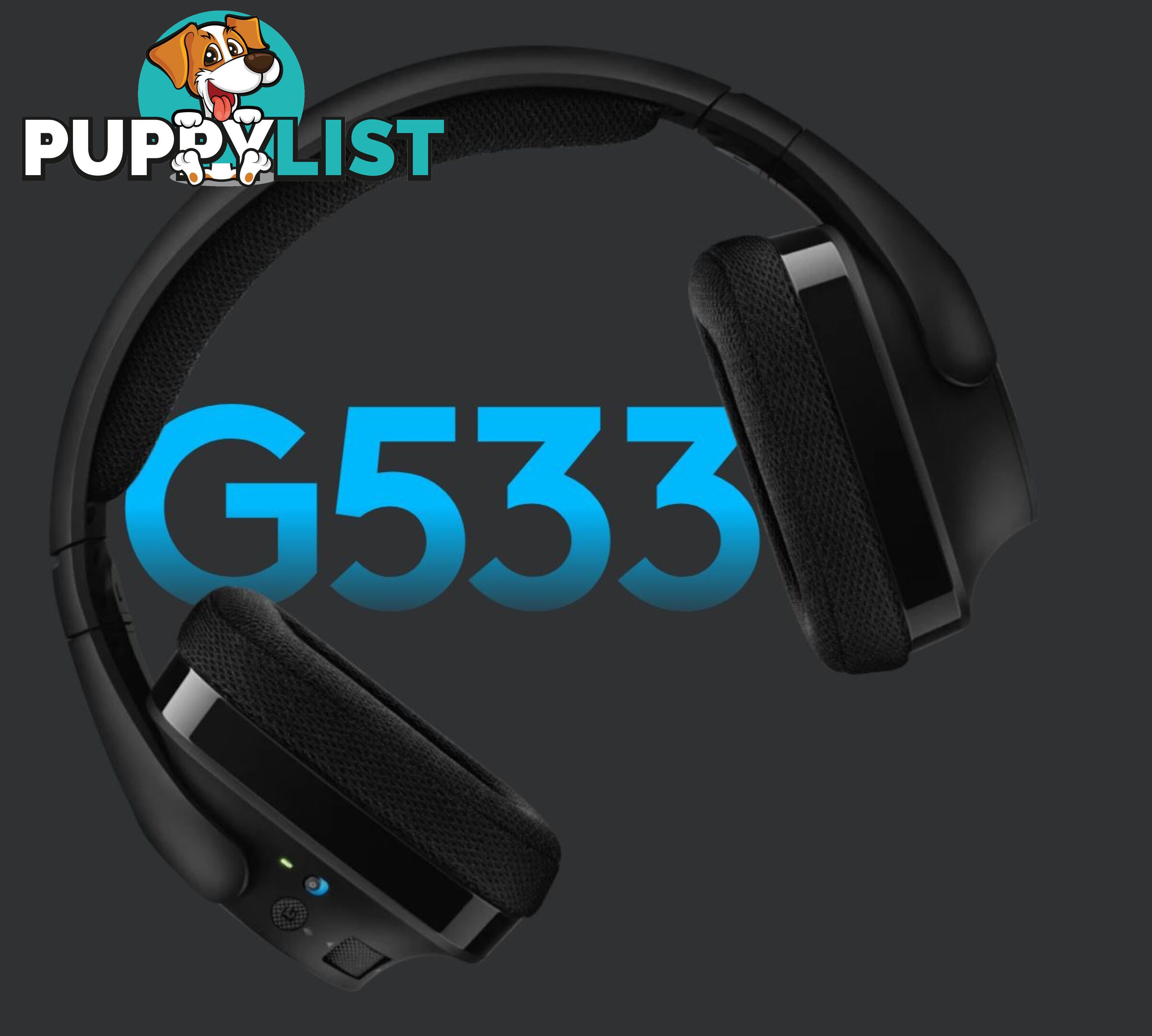 Logitech G533 DTS Headphone:X 7.1 Wireless Surround Gaming Headset Pro-Gâ¢ Audio Gaming Performance 15 Hour Battery Life Noise-Cancelling - SPLT-G533