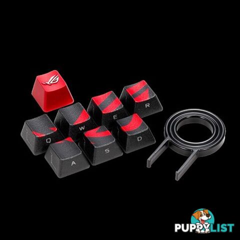 ASUS AC02 ROG GAMING KEYCAP SET Premium Textured Side-Lit Design for FPS/MOBA Keys - KBA-ROG-KEYCAP