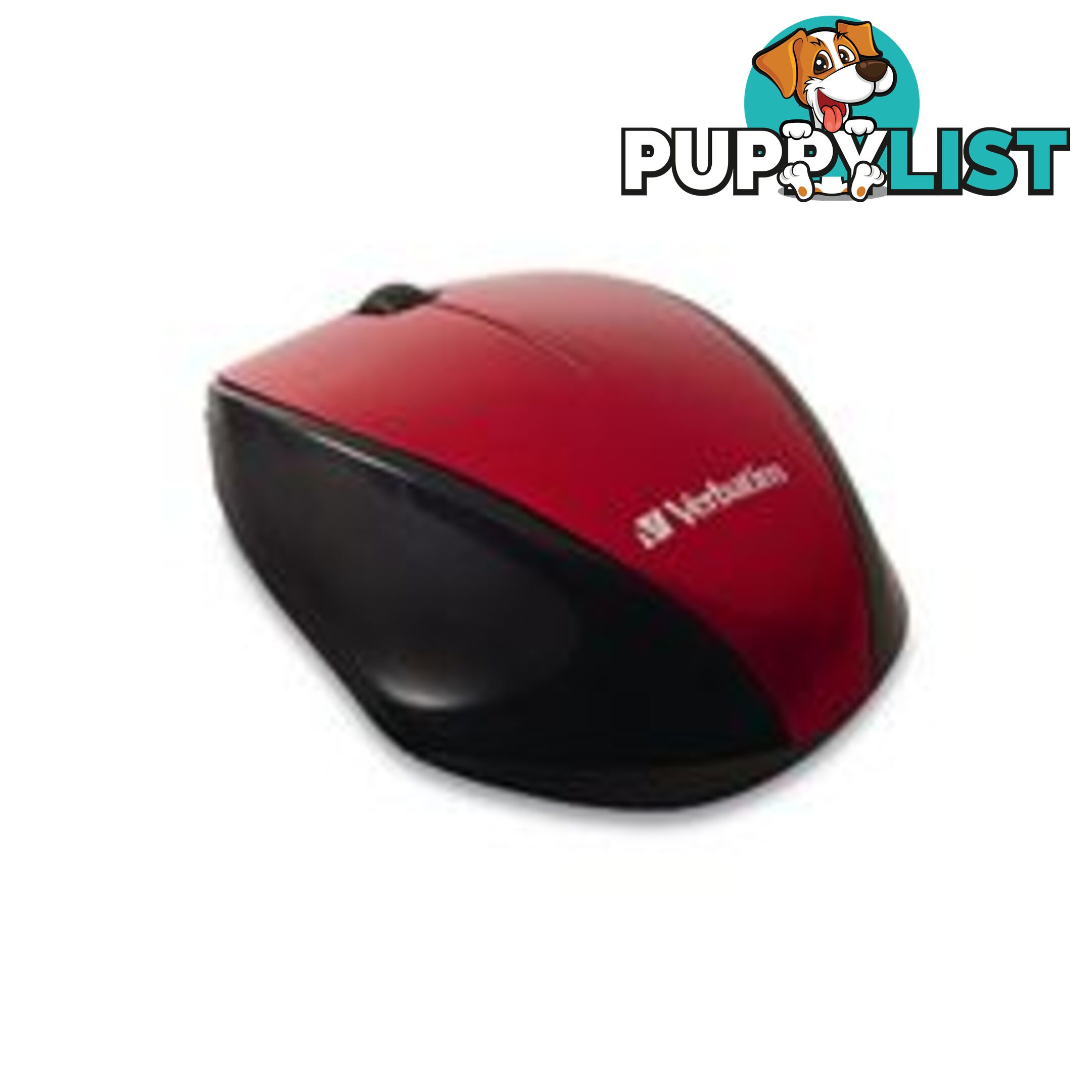 Verbatim MultiTrac Red Mouse Blue LED, Wireless Optical - MIV-97995