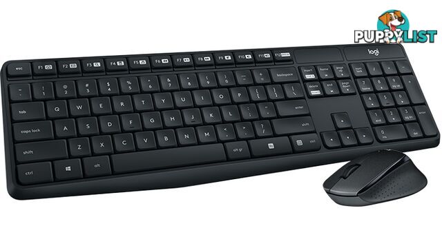 Logitech MK315 Quiet & durable Wireless Keyboard & Mouse Combo Media Key Long Battery Life Comfortable - KBLT-MK315