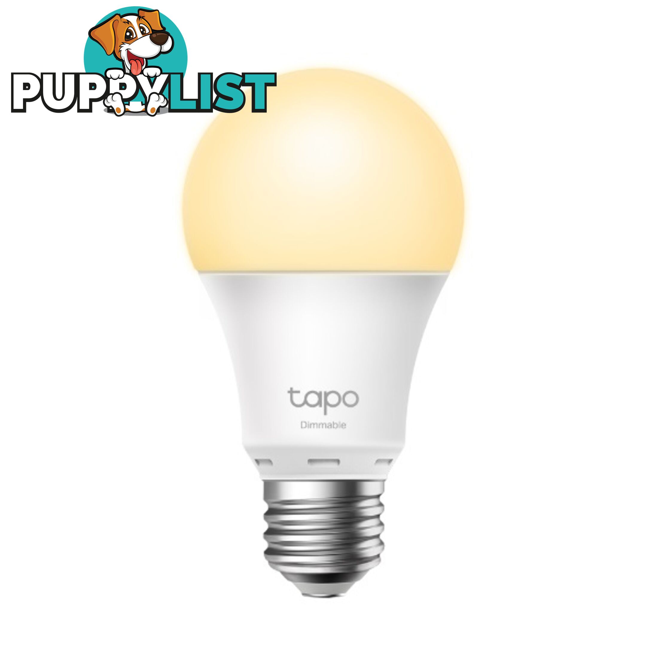 TP-Link Tapo Dimmable Smart Light Bulb L510E Edison Fitting, Dimmable, No Hub Required, Voice Control, Schedule & Timer 2700K 8.7W 2.4 GHz 802.11b/g/n - HETL-TCL510E