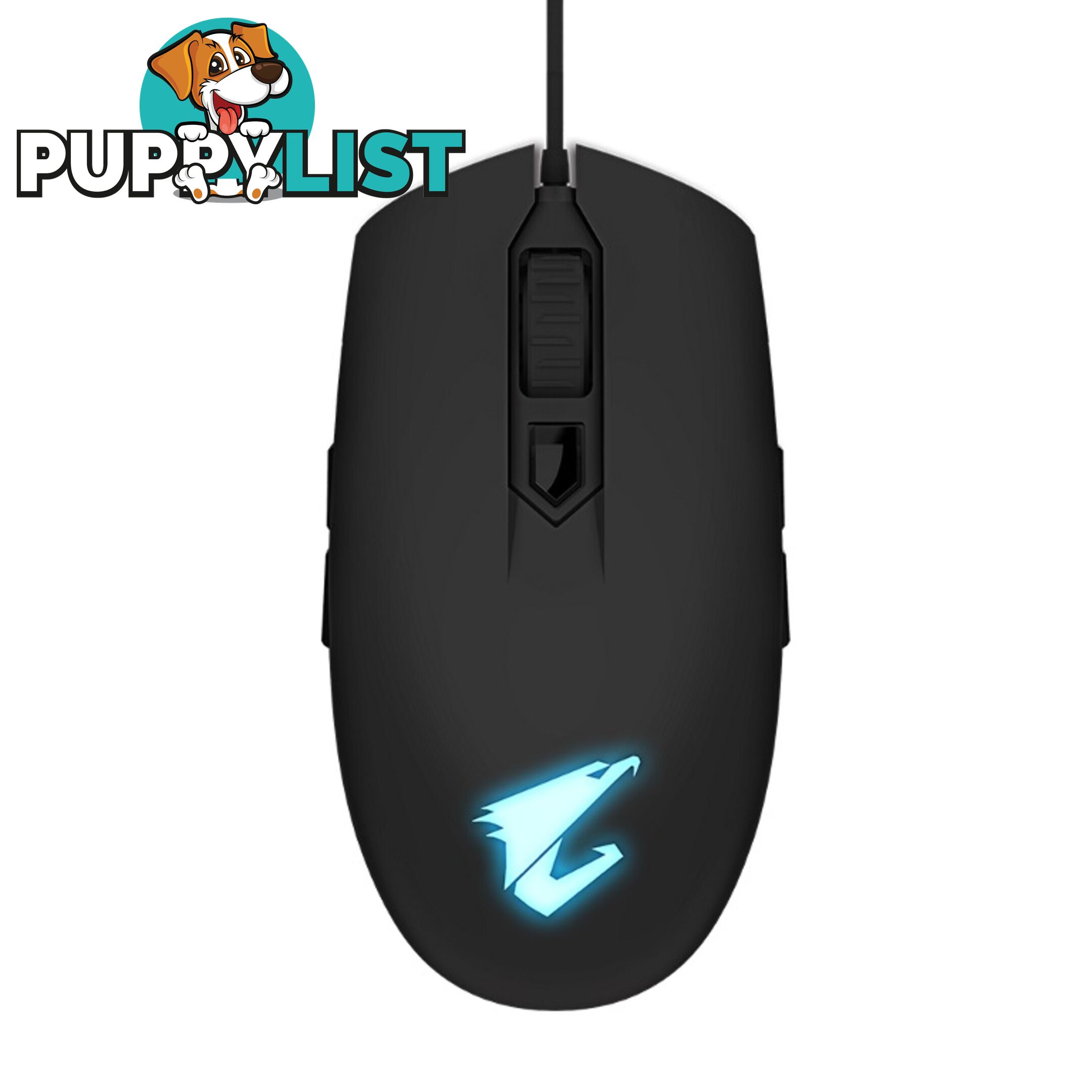 Gigabyte AORUS M2 Optical Gaming Mouse USB Wired 6200 dpi 12500 fps 50g 3D Scroll 50 million click Matte Black RGB Fusion On-the-fly DPI Adjustment - MIG-AORUSM2