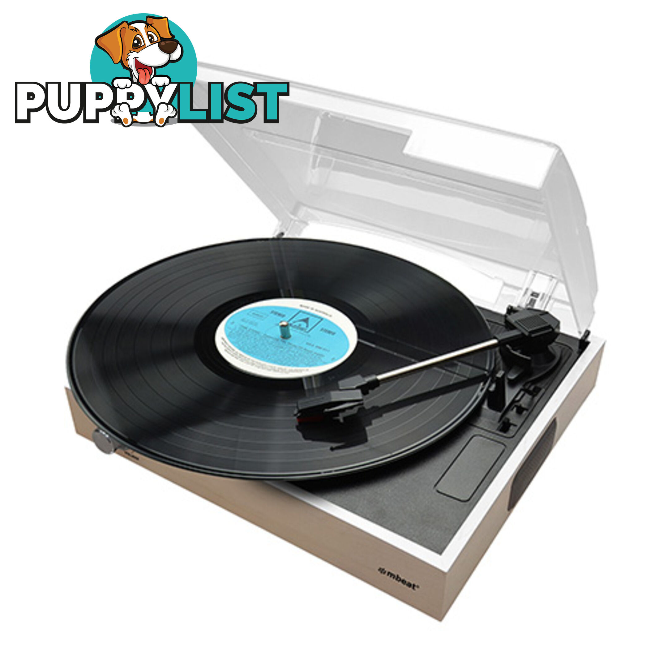 mbeatÂ® Wooden Style USB Turntable Recorder - SPMB-MB-USBTR68