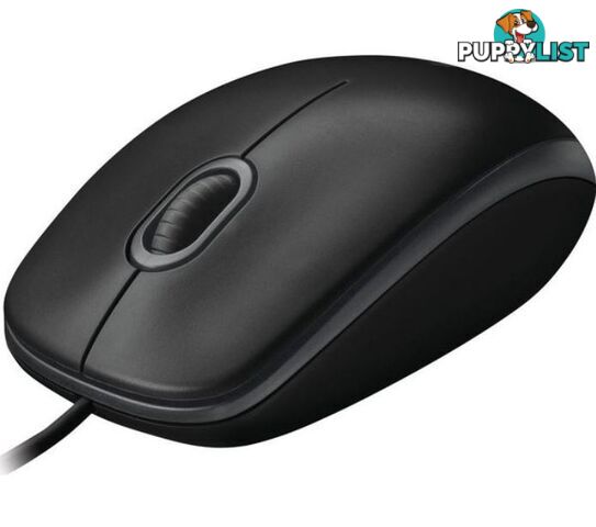 Logitech B100 Optical USB Mouse 800dpi for PC Laptop Mac Tux Full Size Comfort smooth mover 3yr wty - MILT-B100