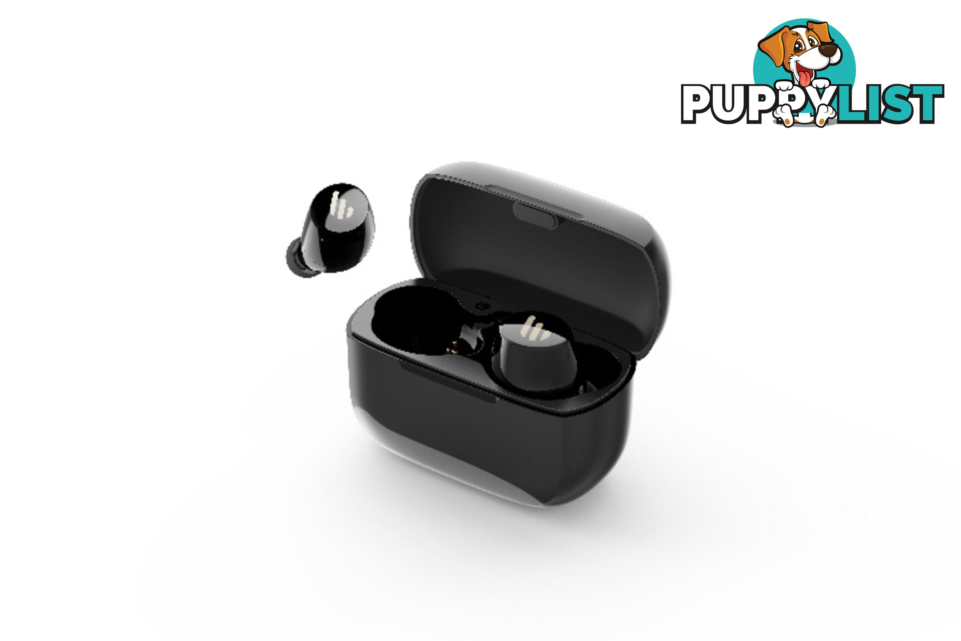 Edifier TWS1 Bluetooth Wireless Earbuds â BLACK/Dual BT Connectivity/Wireless Charging Case/12 hr playtime/9 hr Charge/8mm Magnetic Driver - SPE-TWS1-BK