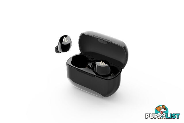 Edifier TWS1 Bluetooth Wireless Earbuds â BLACK/Dual BT Connectivity/Wireless Charging Case/12 hr playtime/9 hr Charge/8mm Magnetic Driver - SPE-TWS1-BK