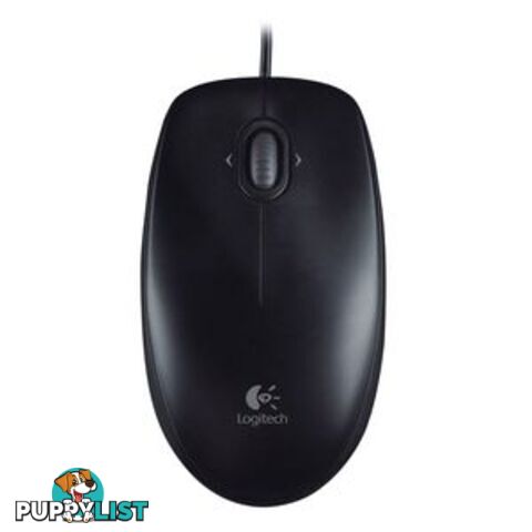 Logitech M100R Corded Optical Mouse Black Full Size Corded Comfort 3yr wty (LS->MILT-M90) LS - MILT-M100R