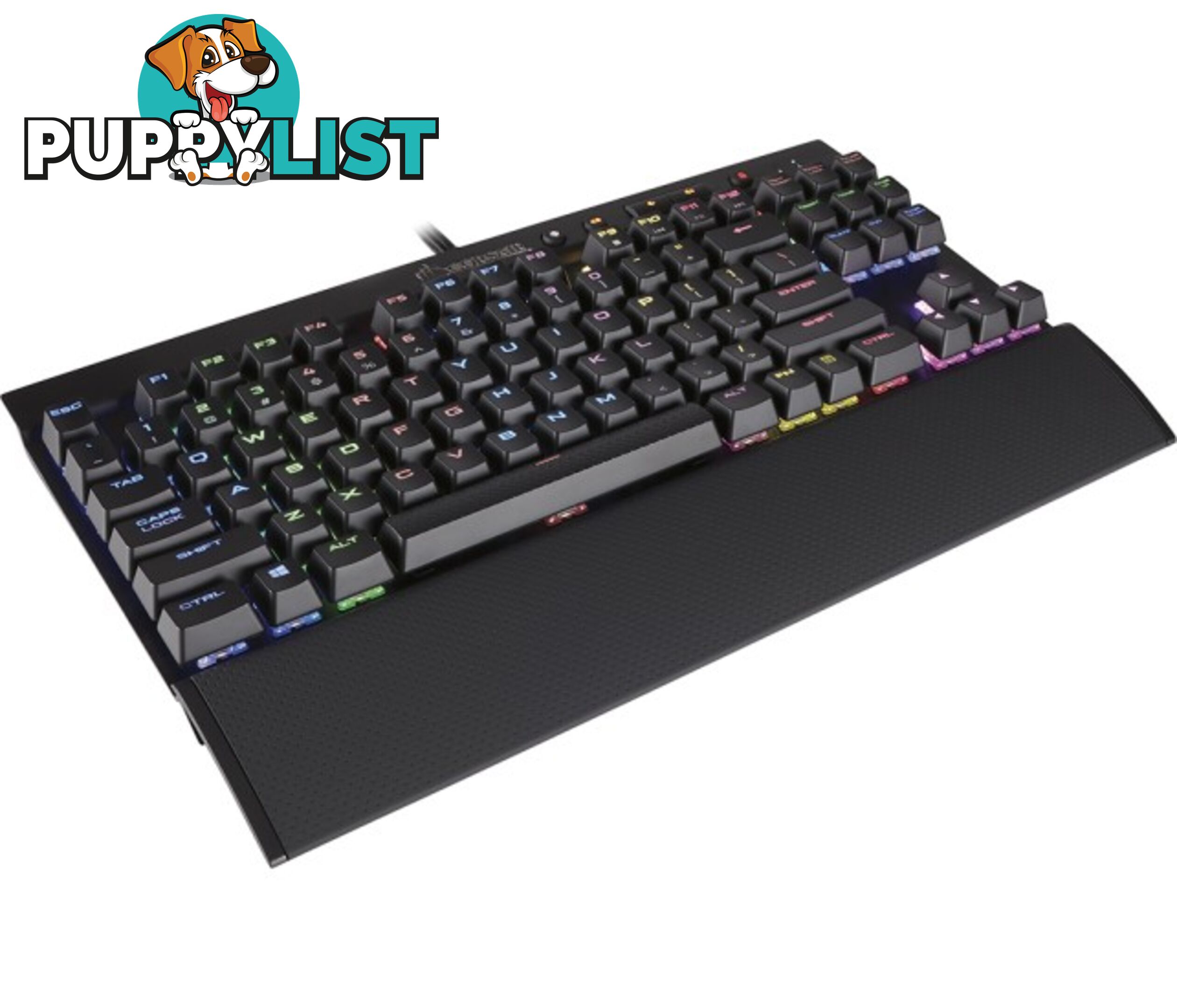 Corsair Gamingâ¢ K65 LUX RGB Compact Mechanical Keyboard, Cherry MX RGB Red - KBCH-K65LUXRGBRD