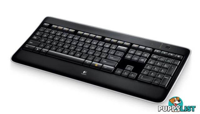 Logitech K800 Wireless Keyboard Adjustable Backlit Illumminum Hand Proximity Detection PerfectStroke key system 3yr wty - KBLT-K800