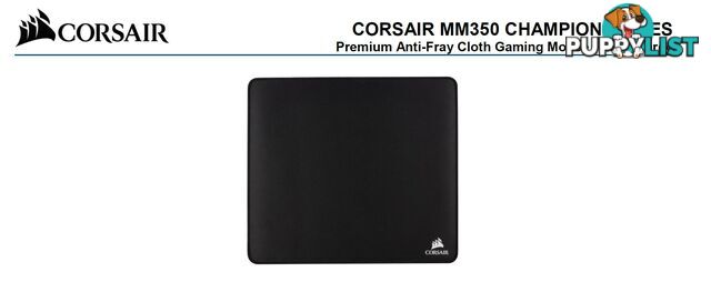 Corsair MM350 Champion Series X-Large Anti-Fray Cloth Gaming Mouse Pad. 450x400mm 2 Years Warranty - MICH-MM350CMP-XL