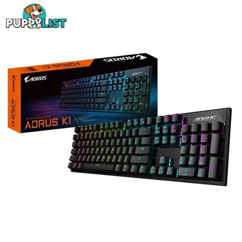 Gigabyte AORUS K1 Aorus Cherry Red Mechanical keyboard/RGB Fusion (per key) - KBG-AORUSK1