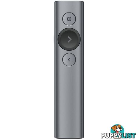 Logitech Spotlight Presentation Remote Slate 2.4GHz dual Connectivity Bluetooth or USB 30m Range LED 3D accelerometer & Gyrpscope 1 year wty - MILT-SPTLGHTPRERMSLT