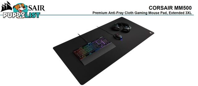 Corsair MM500 EXTENDED 3XL Anti-Fray and Comfort Gaming, 1220mm x 610mm x 3mm GAMING MOUSE MAT - MICH-MM500-EXT3XL