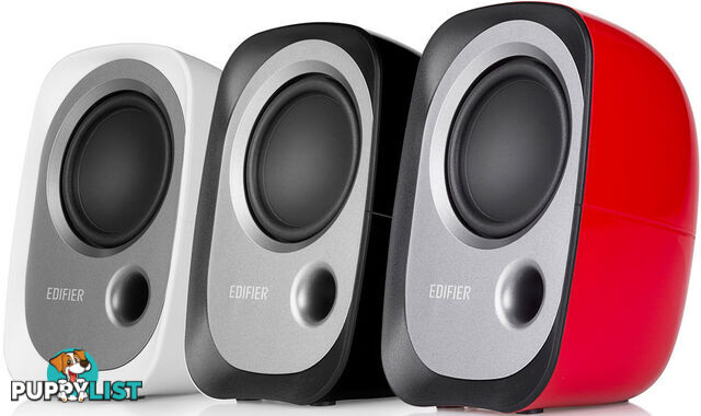 Edifier R12U USB Compact 2.0 Multimedia Speakers System (Red) â 3.5mm AUX/USB/Ideal for Desktop,Laptop,Tablet or Phone - SPE-R12U-RD