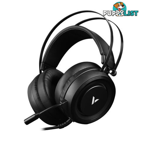 RAPOO VH500 Illuminated RGB Glow Gaming Headsets Black â 16m Colour Breathing Light Hidden Noise-Cancelling Microphones - SP-VH500-BLACK