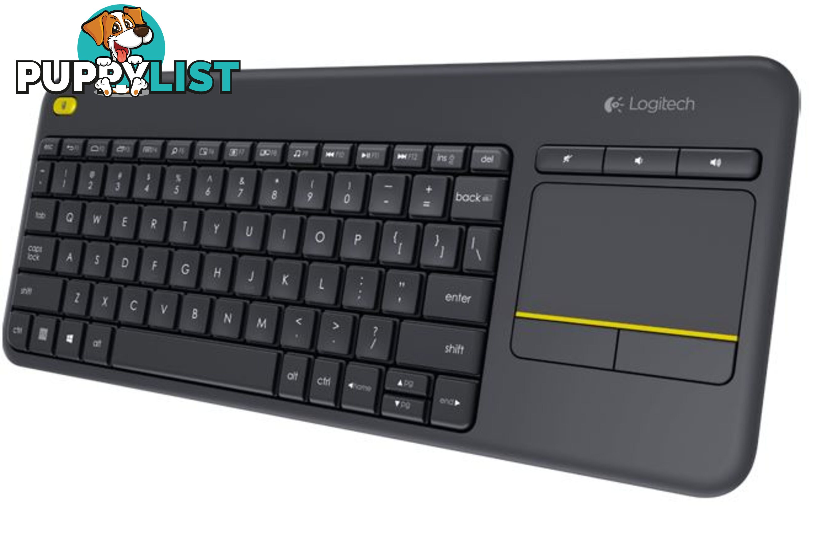 Logitech K400 Plus Wireless Keyboard with Touchpad & Entertainment Media Keys Tiny USB Unifying receiver for HTPC connected TVs ~KBLT-K830BT - KBL-K400PLUS