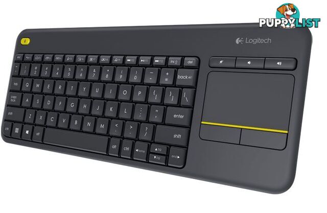 Logitech K400 Plus Wireless Keyboard with Touchpad & Entertainment Media Keys Tiny USB Unifying receiver for HTPC connected TVs ~KBLT-K830BT - KBL-K400PLUS