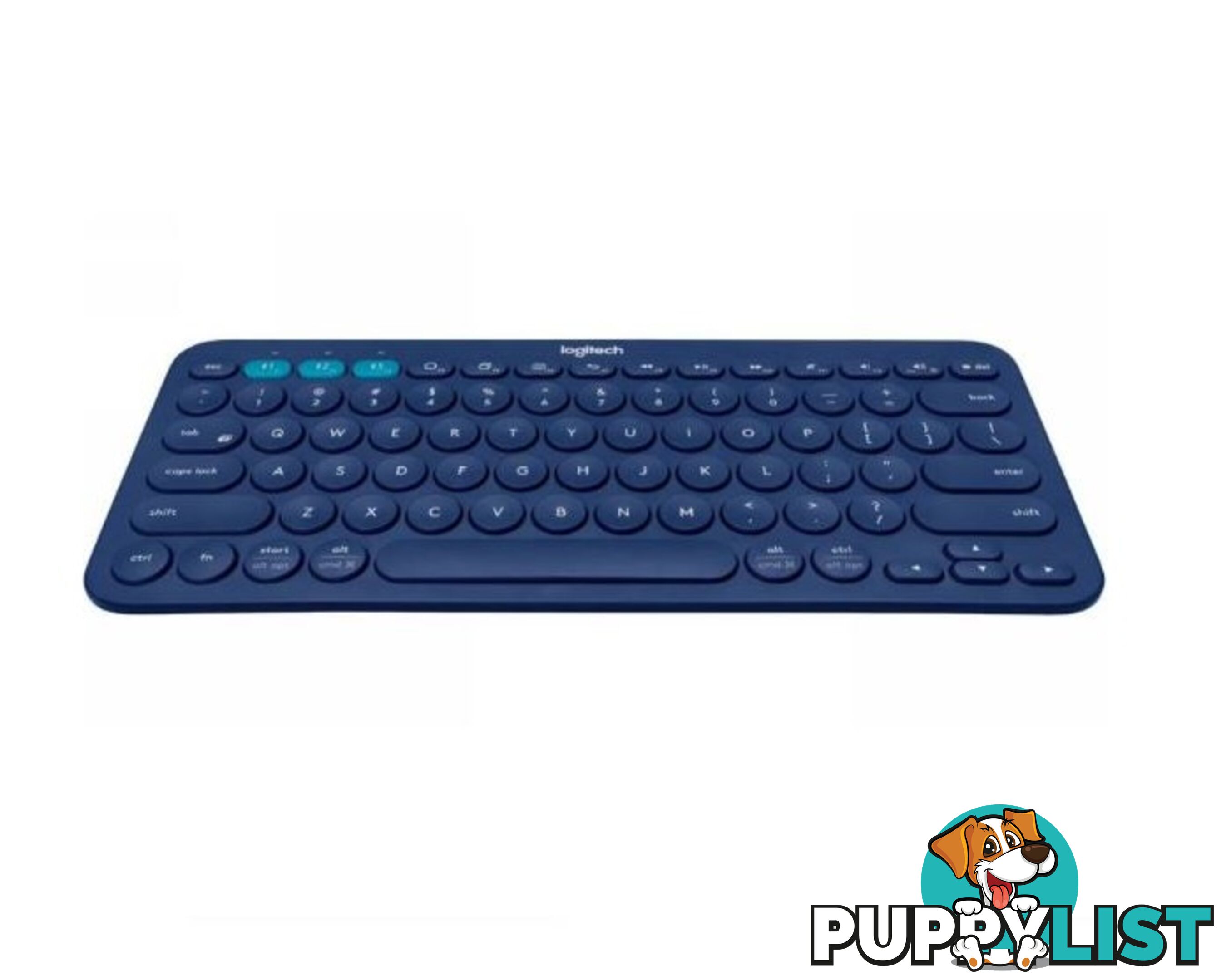 Logitech K380 Multi-Device Bluetooth Keyboard Blue Take-to-type Easy-Switch wireless10m Hotkeys Switch 1year Warranty - KBLT-K380BLU